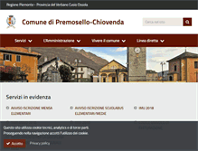 Tablet Screenshot of comune.premosello.vb.it